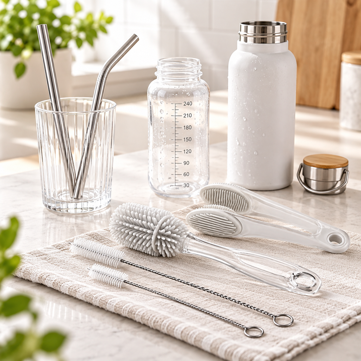 Cleaning brush set