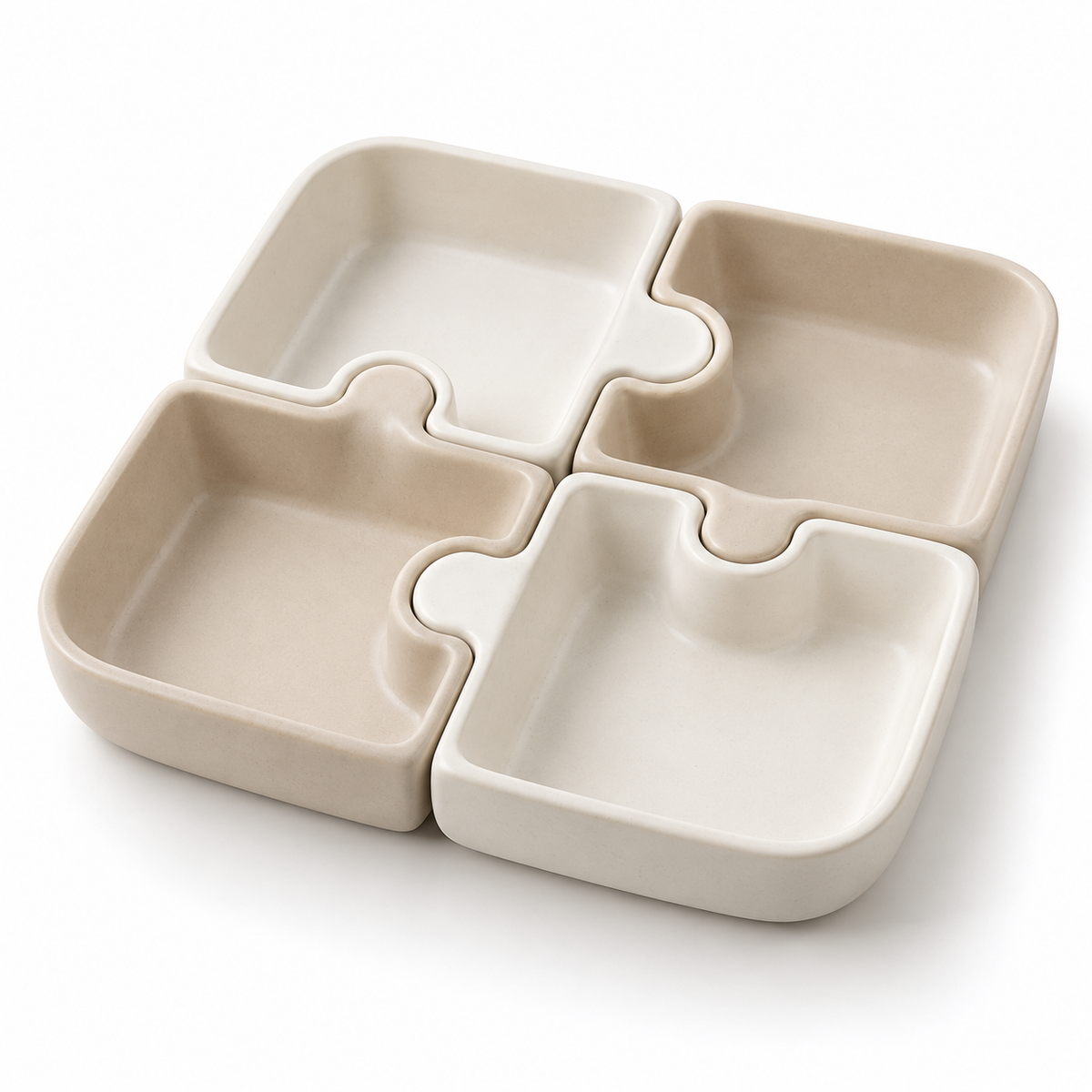 Interlocking serving tray
