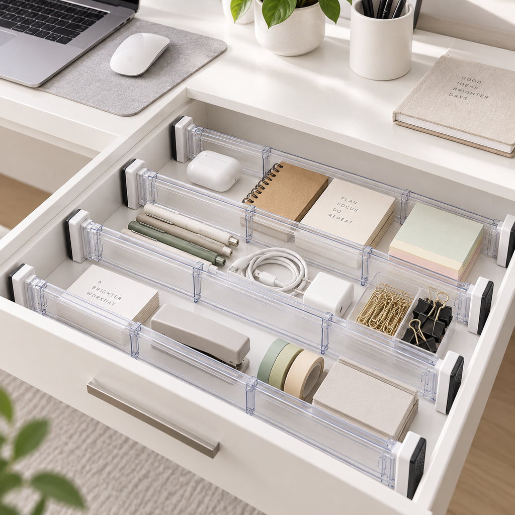 Expandable thin drawer divider
