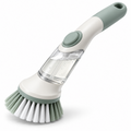 Liquid-dispensing dish brush