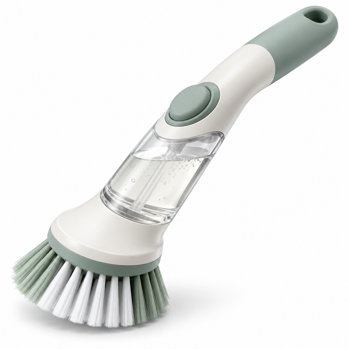 Liquid-dispensing dish brush