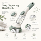 Liquid-dispensing dish brush