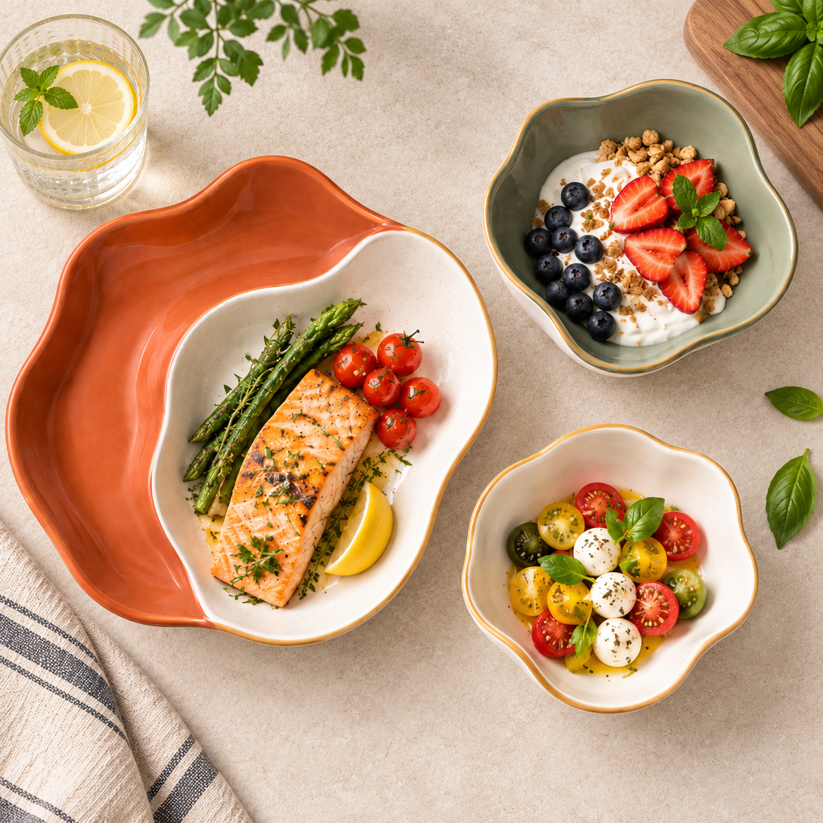Ceramic bowl set
